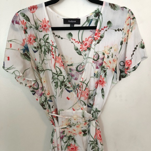 Floral Wrap Dress - Picture 3 of 5